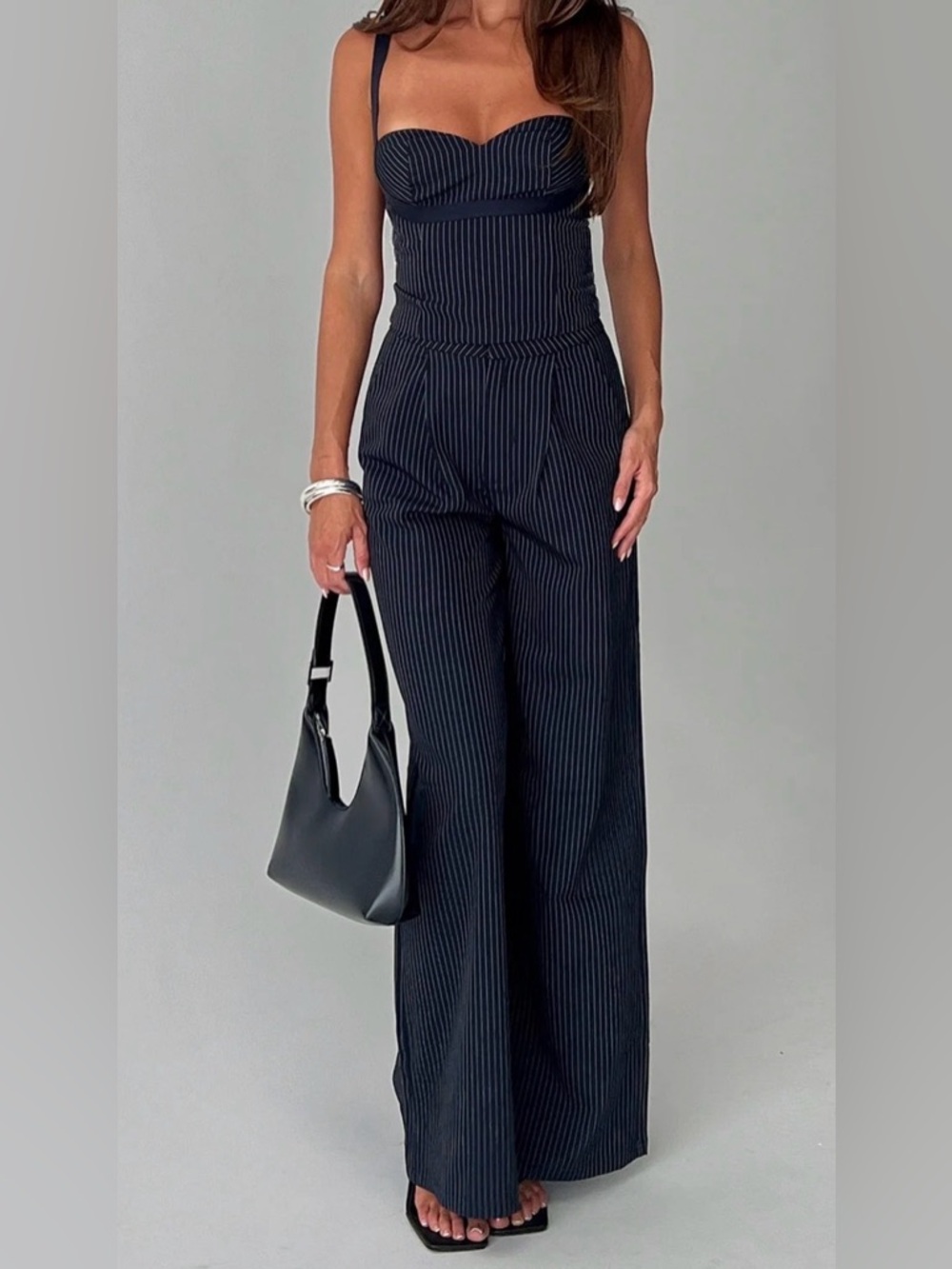 NWT Princess Polly Briana Pinstripe Pant Set - Picture 2 of 14